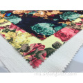 Kain Gaun Bercetak Digital Polyester British Linen Floral